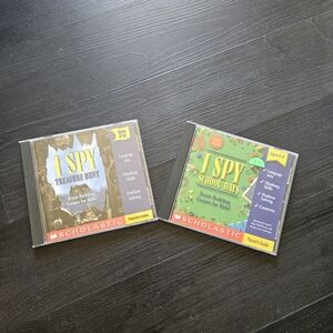 Two Scholastic I Spy CD ROMs: I Spy School Days and I Spy Treasure Hunt